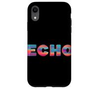 Joli Discours Echo dans des Couleurs Froides Coque pour iPhone XR