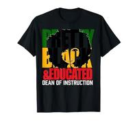 Joli doyen de l'enseignement Noir et instruit T-Shirt