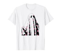 Joli Drap fantôme Effrayant à Pois Roses T-Shirt