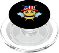 Joli Drapeau américain Honey Bee | 4 Juillet PopSockets PopGrip pour MagSafe