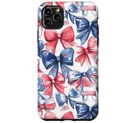 Joli drapeau américain patricien rouge, blanc et bleu aquarelle Coque pour iPhone 11 Pro Max