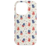 Joli drapeau américain patricien rouge, blanc et bleu aquarelle Coque pour iPhone 14 Pro