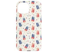 Joli drapeau américain patricien rouge, blanc et bleu aquarelle Coque pour iPhone 15