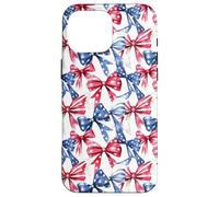Joli drapeau américain patricien rouge, blanc et bleu aquarelle Coque pour iPhone 16 Pro Max