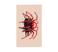 Joli drapeau araignée rouge. Drapeau décoratif d'extérieur 0,9 x 1,5 m, bannière verticale en polyester