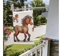 Joli drapeau cheval 61 x 91 cm pour extérieur et intérieur - Pour le printemps, l'été, l'automne, l'hiver - Drapeaux de jardin avec œillets verticaux double face - Bannière pour décorations de cour