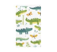 Joli drapeau crocodile - 9,1 x 1,5 m - Drapeau floral de jardin - Bannière double face pour maison, cour, extérieur et intérieur - Décoration de fête