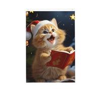 Joli drapeau de chants de Noël pour l'extérieur 6 x 0,9 m - Impression verticale double face - Drapeau de jardin - Bannière de vacances avec œillets - Drapeau de maison pour pelouse, porche