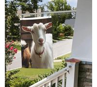 Joli drapeau de chèvre pour extérieur et intérieur, printemps, été, automne, hiver, drapeaux de jardin avec œillets verticaux, double face, drapeaux de vacances pour décorations de cour