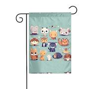 Joli drapeau de décoration d'extérieur pour petits animaux, drapeau de jardin à suspendre, petit drapeau de jardin, drapeau de Noël d'hiver 30,5 x 45,7 cm