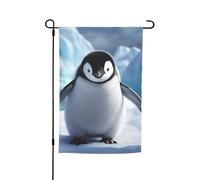 Joli drapeau de jardin avec pingouins - 30,5 x 45,7 cm - Double face - Printemps - Été - Décoration de cour - Petit drapeau saisonnier - Décoration extérieure