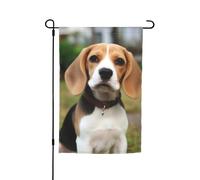 Joli drapeau de jardin beagl - 30,5 x 45,7 cm - Double face - Printemps - Été - Décoration de cour - Petit drapeau saisonnier - Décoration extérieure