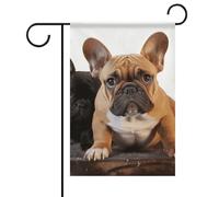 Joli drapeau de jardin bouledogue français double face, ne se décolore pas, 30,5 x 45,7 cm, petit drapeau décoratif pour extérieur, terrasse, pelouse, porche, décoration de ferme