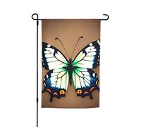 Joli drapeau de jardin en forme de petit papillon 30,5 x 45,7 cm. Décoration extérieure lumineuse double face apporte un peu de plaisir à votre jardin.