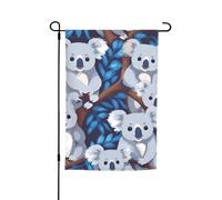 Joli drapeau de jardin floral imprimé koala 30,5 x 45,7 cm toutes saisons extérieur cour décoration épaisse pour pelouses drapeau