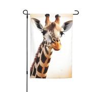 Joli drapeau de jardin girafe 30,5 x 45,7 cm double face printemps été décoratif bannière drapeau de cour petit drapeau saisonnier vacances décoration extérieure