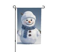 Joli drapeau de jardin imprimé bonhomme de neige Parrern drapeau de maison drapeau de cour drapeau extérieur ferme décoration vacances 30,5 x 45,7 cm