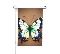 Joli drapeau de jardin imprimé petit papillon 30,5 x 45,7 cm - Drapeaux d'extérieur saisonniers double face, pour cour, porche, décoration de fête
