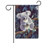 Joli drapeau de jardin koala double face 30,5 x 45,7 cm, drapeau vertical en lin, drapeaux de maison durables pour décoration extérieure festivités
