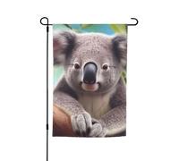 Joli drapeau de jardin koala double face pour ferme, vacances, cour, 30,5 x 45,7 cm, bannière extérieure saisonnière pour printemps, été, pelouse, porche, décoration d'intérieur, petit drapeau de