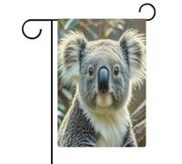 Joli drapeau de jardin koala pour maison, pelouse, panneau de bienvenue, bannière double face, petits drapeaux personnalisés pour piscine, cour, extérieur, décoration murale, 32,6 x 47,5 cm