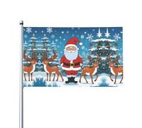 Joli drapeau de Noël décoratif d'extérieur (0,9 x 1,5 m), durable et résistant à la lumière, drapeau de mariage, cour, anniversaire de mariage