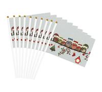 Joli drapeau de Noël léger imprimé hiboux sur une branche - Pratique - Décoration d'intérieur et d'extérieur