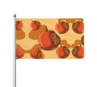 Joli drapeau de petit hamster. Imprimé sur un seul côté, 0,9 x 1,5 m, léger et fluide, adapté pour une utilisation en intérieur et en extérieur.