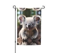 Joli drapeau décoratif de jardin koala 30,5 x 45,7 cm, anti-plis et anti-décoloration, convient pour jardin, jardin, pelouse, balcon