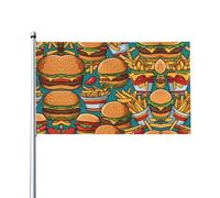 Joli drapeau décoratif d'extérieur (0,9 x 1,5 m), durable et résistant à la lumière, drapeau de mariage, cour, anniversaire de mariage