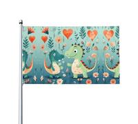 Joli drapeau décoratif d'extérieur pour bébé (0,9 x 1,5 m), durable et résistant à la lumière, drapeau de mariage cour en plein air anniversaire