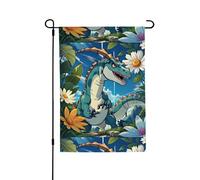 Joli drapeau dinosaure. Convient pour une utilisation en intérieur et en extérieur, parfait pour la maison, le jardin, les événements et les expositions patriotiques.