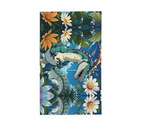 Joli drapeau dinosaure. Drapeau décoratif d'extérieur 0,9 x 1,5 m, bannière verticale en polyester. Convient pour une utilisation en extérieur