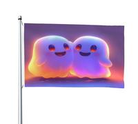 Joli drapeau double face Pok é mon 1,2 x 1,8 m - Bannière robuste d'extérieur et de jardin, parfaite pour chambre à coucher et jardin
