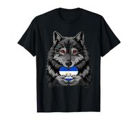 Joli drapeau du Salvador en forme de cœur de loup T-Shirt