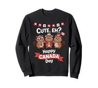 Joli drapeau « Eh Happy Canada Day » pour garçons et filles Sweatshirt
