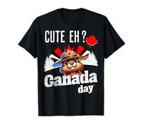 Joli drapeau « Eh Happy Canada Day » pour garçons et filles T-Shirt