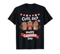 Joli drapeau « Eh Happy Canada Day » pour garçons et filles T-Shirt