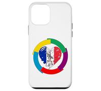 Joli Drapeau français en Forme de cœur Jour International de la Francophonie Coque pour iPhone 12 Mini