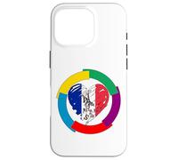 Joli Drapeau français en Forme de cœur Jour International de la Francophonie Coque pour iPhone 16 Pro