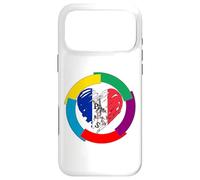 Joli Drapeau français en Forme de cœur Jour International de la Francophonie Coque pour iPhone 17 Pro Max