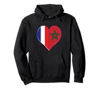 Joli Drapeau France Maroc Fierté Fans Français Marocains Sweat à Capuche