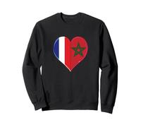 Joli Drapeau France Maroc Fierté Fans Français Marocains Sweatshirt