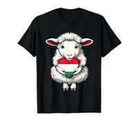 Joli drapeau hongrois en forme de cœur de mouton T-Shirt