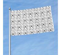 Joli drapeau imprimé pingouin pour décoration de jardin, extérieur, balcon, mur, cour, porche