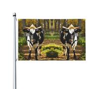 Joli drapeau imprimé vache intérieur extérieur vacances décoration maison printemps été automne hiver drapeau double face