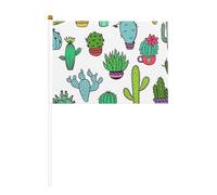 Joli drapeau miniature imprimé succulent - Fournitures de fête pour défilés de la coupe du monde - Drapeaux d'événements