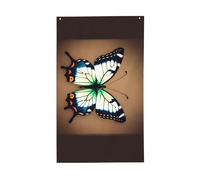 Joli drapeau papillon - Drapeau décoratif d'extérieur - 0,9 x 1,5 m - Bannière verticale en polyester