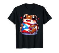 Joli Drapeau portoricain Grenouille T-Shirt