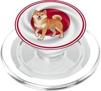 Joli drôle Ainu-Ken Hokkaido Chien Japon Drapeau PopSockets PopGrip pour MagSafe